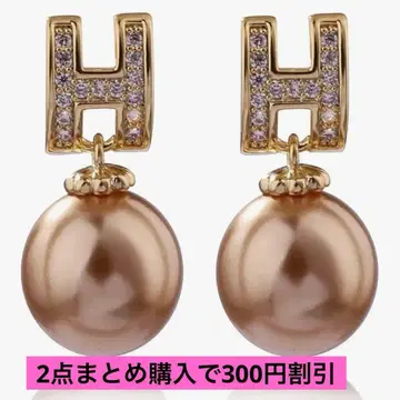 브라운 펄 귀걸이