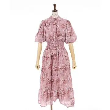 [새상품 미개봉] 엑시즈팜 오간자 플라워 원피스