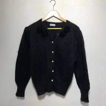 빈티지 니트 가디건 걸리시 프렌치 걸리시