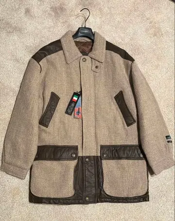 새상품 SYNTHETIC 울 코트 가죽 남성용 M