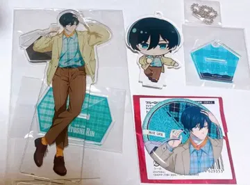 블루 록 이토시 린 도큐 부동산 아크릴 스탠드 글리터 캔뱃지 참