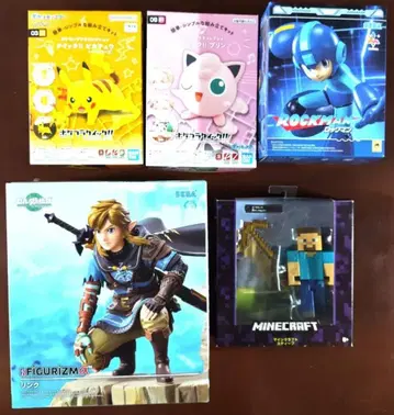 닌텐도 피규어 5종 세트 링크 록맨 스티브 피카츄 푸딩