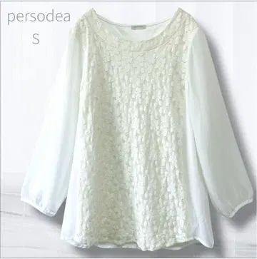 내추럴 뷰티 베이직 슬리브리스 셔츠 M 화이트 옷깃 끈 탈부착