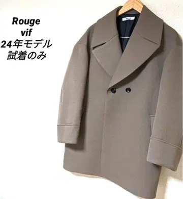 루즈비프 하프 코트 새상품급 본딩 숏코트 오버 사이즈