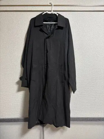 CLEL 블랙 스텐카라 코트