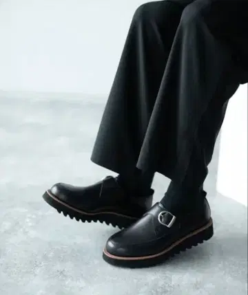 HARE 샤크 밑창 싱글 몽크 신발