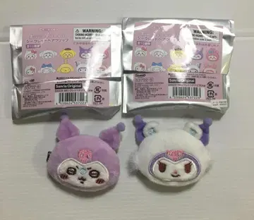 산리오 x 치이카와 (먼작귀) 시크릿 헤어 클립 쿠로미 모몽가