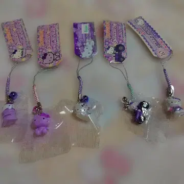 홋카이도 한정 지역 한정 키티 끈 라벤더 5종 세트