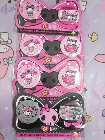 마이멜로디 피규어&캔뱃지 세트