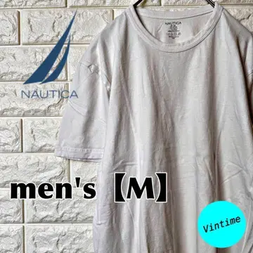 AH91 [NAUTICA] 자수 로고 T셔츠 [남성용 M] 화이트