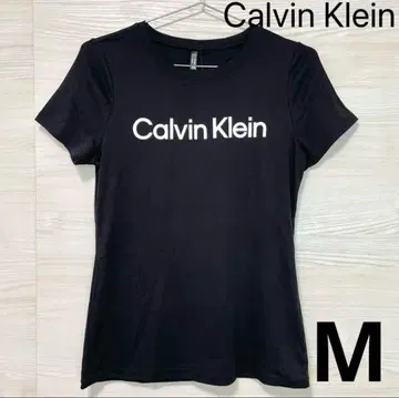 캘빈클라인 T셔츠 M 반팔 스포츠 심플 여성용 블랙