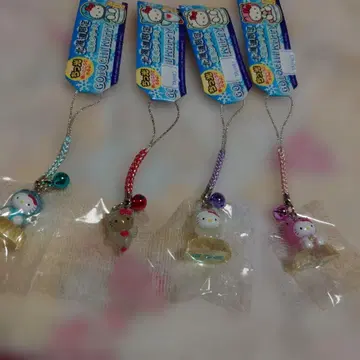 홋카이도 한정 지역 한정 키티 유빙 시리즈 스트랩 4개 세트