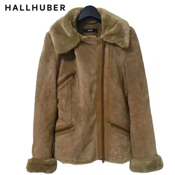 HALLHUBER / 무스탕 자켓 스웨이드 브라운 36 a518