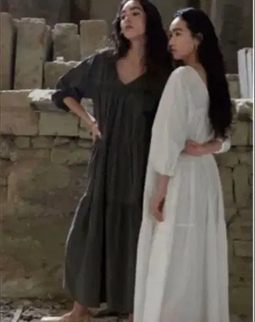 searoomlynn 코튼 WASH 2way 티어드 드레스