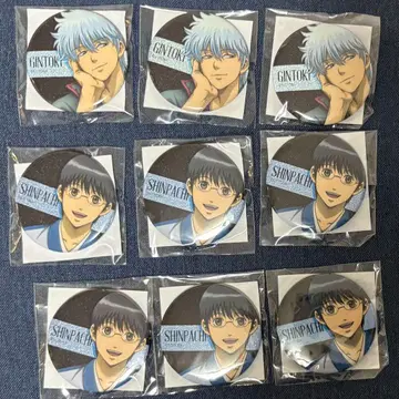 은혼 월드 캔뱃지 사카타 긴토키 시무라 신파치 9개 세트