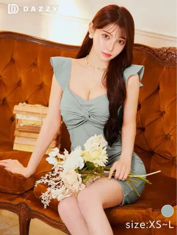 DAZZY 민트 그린 타이트 드레스 M