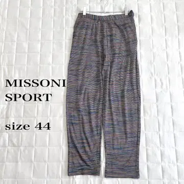 MISSONI SPORT 사이즈 44 스트라이프 신축성 팬츠 멀티 컬러