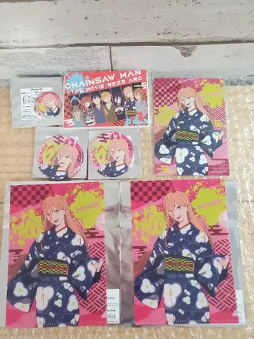 체인소 맨 축제 혜택 C상 캔뱃지 클리어 파일 파워