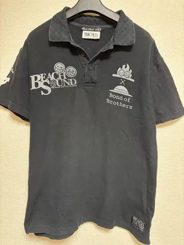 비치 사운드 원피스 콜라보 피케 셔츠 L 사이즈