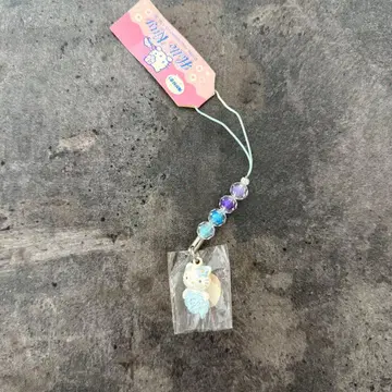 헬로키티 바다를 좋아해! 크리스탈 장식 스트랩 인어