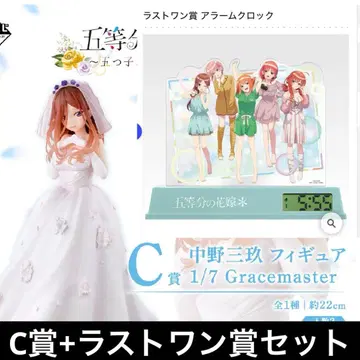 제일복권 5등분의 신부 나카노 미쿠 피규어 1/7 알람 시계