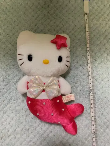 헬로키티 키티 산리오 봉제 인형 인어 머메이드 레어 레트로