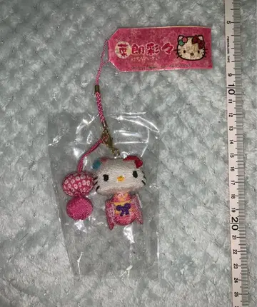 헬로키티 키티 봉제 인형 산리오 레트로 스트랩 키링