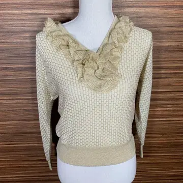 mondory S 사이즈 상당 니트 골드 컬러 골드 여성용