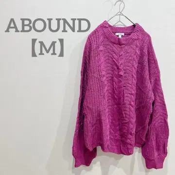 익명 배송 ABOUND [ M ] 케이블 니트 긴팔 스웨터