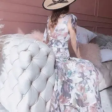 [eimy istoire] Grace flower 리본 원피스