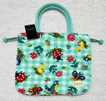 FEILER 하이디 체크 손잡이 복조리 백 페일 그린 백