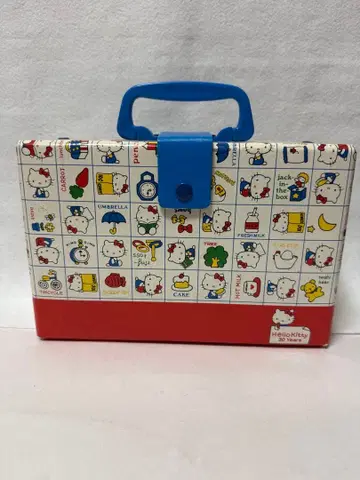 레트로 헬로키티 30주년 기념 아타셰 케이스형 연필꽂이 백