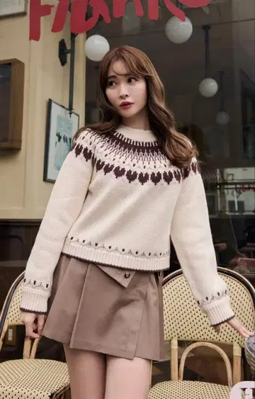 herlipto Heart Fair Isle Knit Pullover