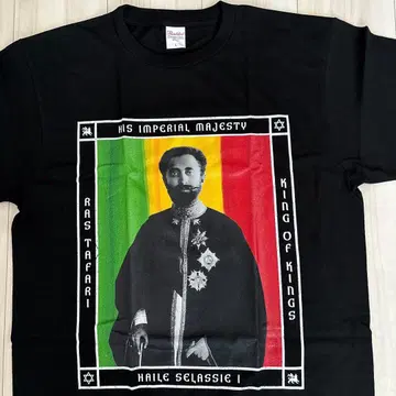 하이 레게 라스타 T셔츠 L 미사용 새상품 BLACK