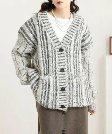 믹스얀 오버사이즈 가디건