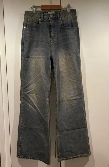 GARMENTS 플레어 데님 팬츠 그레이