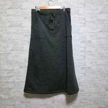 [ 오스코프 ] 보아 안감 맨투맨 스커트 M 롱 기장 따뜻한 방한 속기모