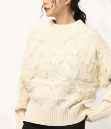 bulbul 바르바 프린지 래글런 풀오버 니트 스웨터