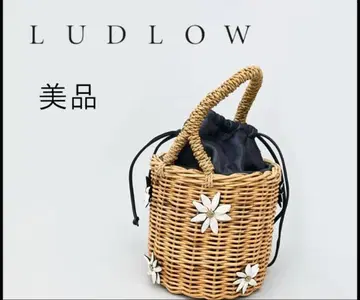 46213 라드로우 카고백 꽃 등나무 라탄 x 가죽 데이지 디지