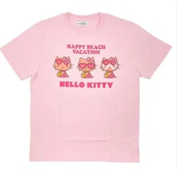 일광화상 키티 핑크 주스 티셔츠