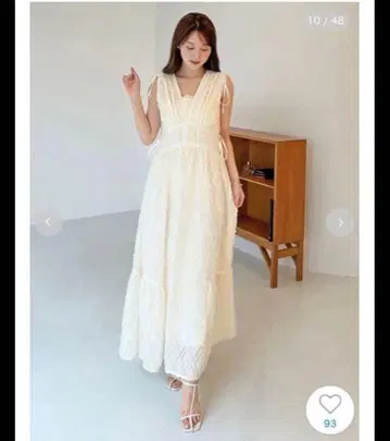 SNIDEL 아이보리 롱 원피스 사이즈 0