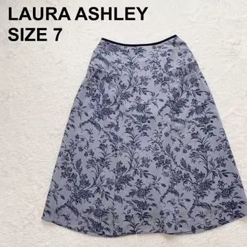 로라 애슐리 꽃무늬 플레어 스커트 개더 고급 엘레강트 (1377