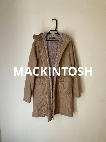 MACKINTOSH 퀼팅 롱 코트 후드 부착 사이즈 36