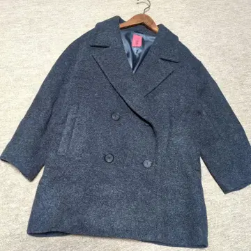 23구 울 100 다크 그레이 피 코트 사이즈 40
