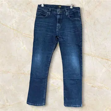 Lee 다크 블루 스트레이트 데님