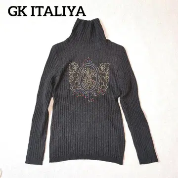 GK ITALIYA 이타리야 캐시미어 코튼 터틀넥 니트 립