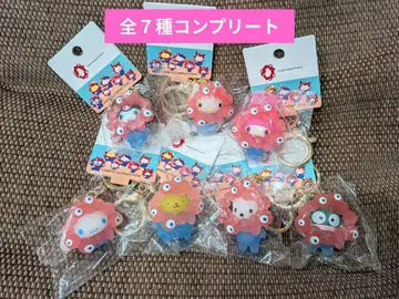 [레어] 산리오 미야쿠미야쿠  마스코트 클리어 컬러 키링