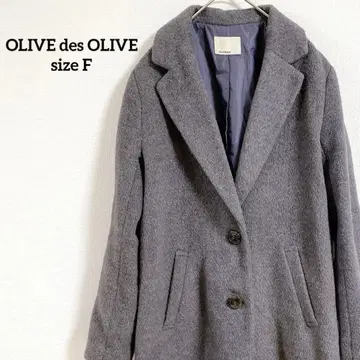 [ 148 ] 올리브데올리브 체스터 코트 그레이 F