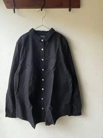 SUN VALLEY . 옥스 레귤러 카라 셔츠 L