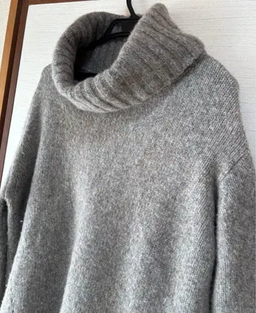 두두 로우 게이지 빅 사이즈 터틀 니트